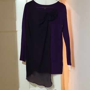 Round neck draped details